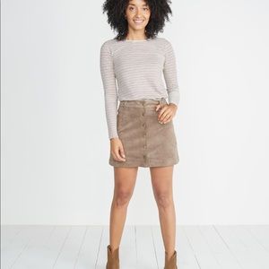 NWOT Marine Layer Rosie Suede A-Line Skirt